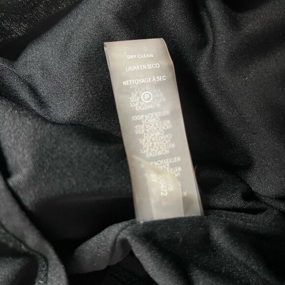 KARL LAGERFELD Paris Black White Dress Sheath Houndstooth Detail Size 6 - Picture 9 of 10